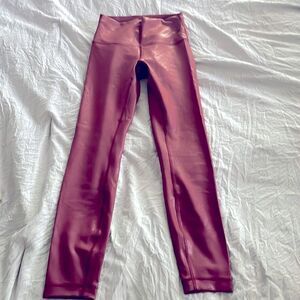Lululemon RARE Special Edition Wonder Train High Rise Tight 25" Foil Size 4